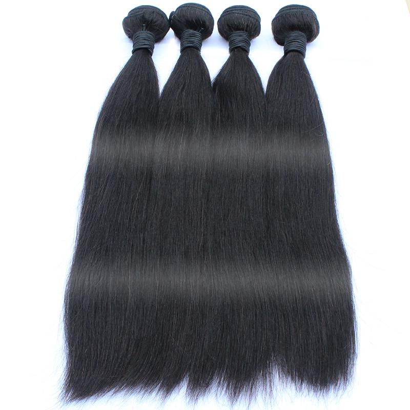 Brazilian straight extension hair 10 inches 11A