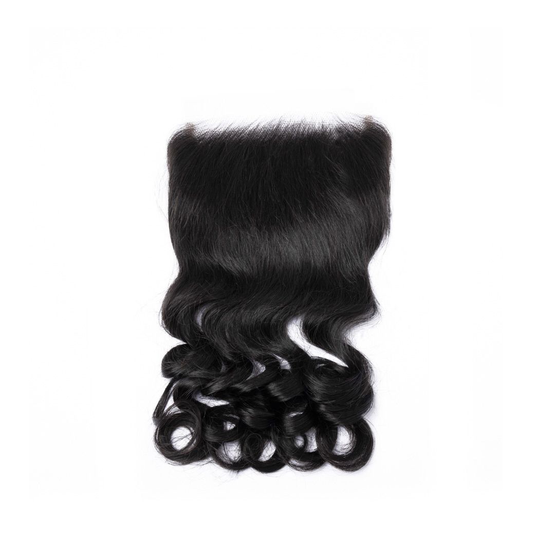 Brazilian virgin hair 16inches lace closure 5*5 transparent loose wave free part 12A