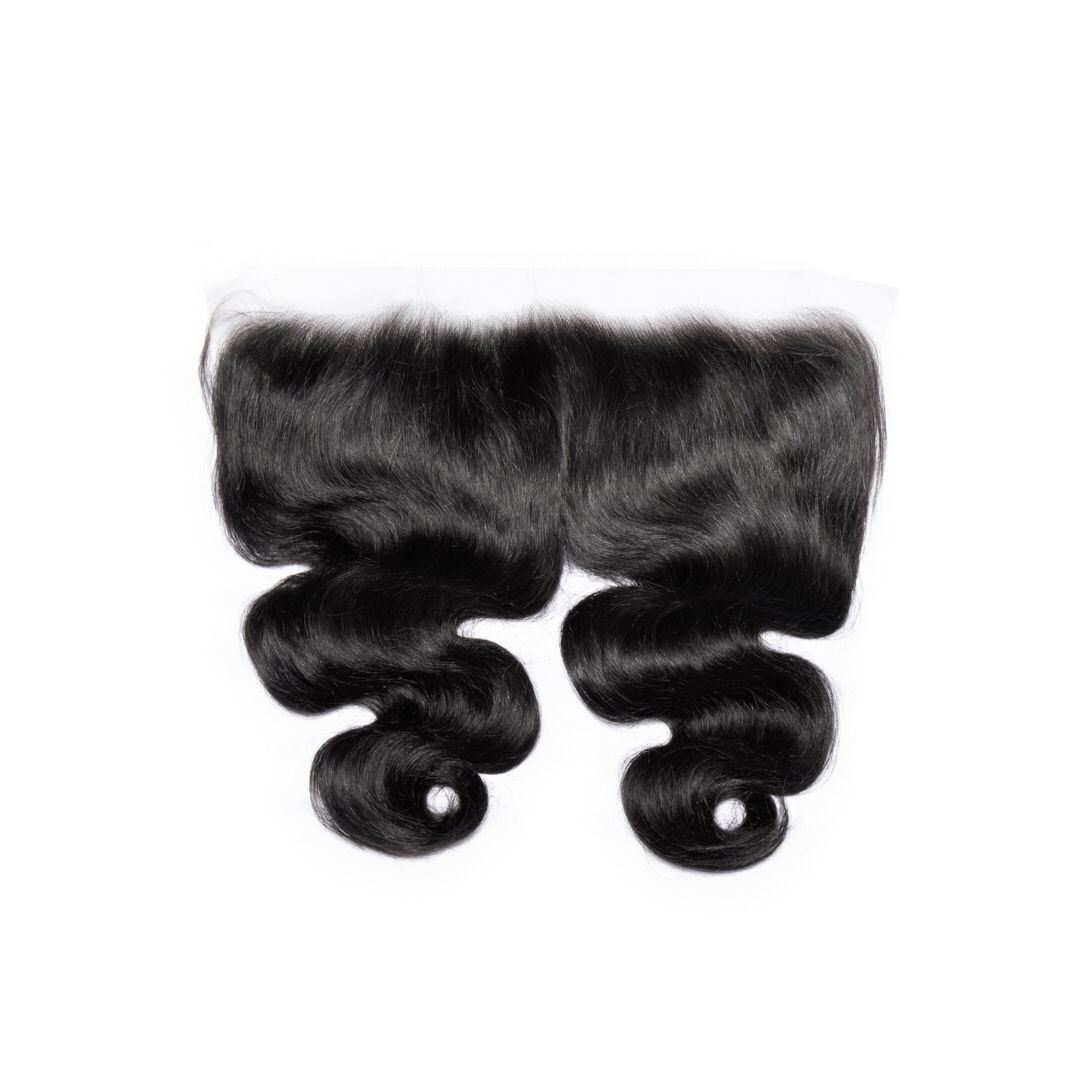 Brazilian virgin hair 12inches body wave lace closure 13*4 transparent free part 12A