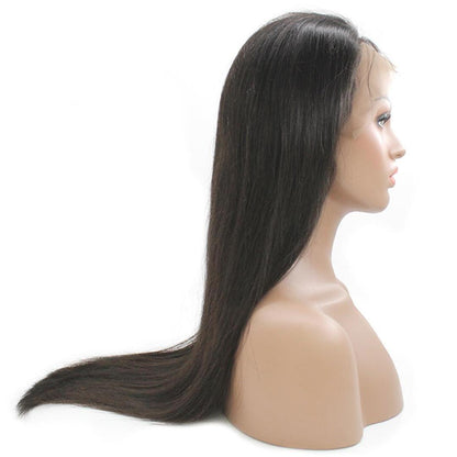 Straight hair wigs 14inches 11A 13*4 HD lace and hair natural colour