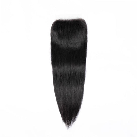 Brazilian virgin hair 18inches lace closure 5*5 transparent straight hair free part 12A